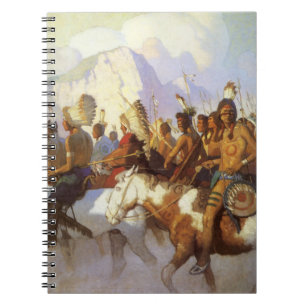 Carnet Art occidental vintage, Parti de la guerre indienn