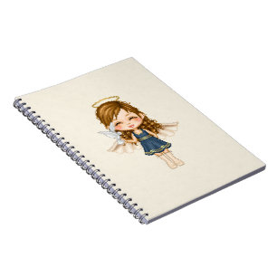 Carnet Art Pixel Angel Bleu