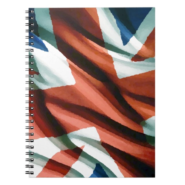 Carnet Art pop du drapeau britannique (Devant)