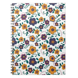 Carnet Art populaire des années 70 Ditzy Retro Daisy dans