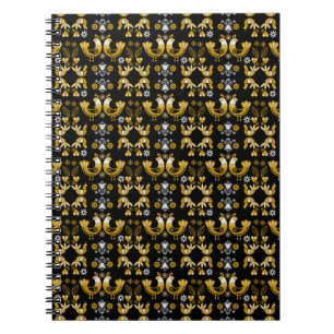 Carnet Art populaire scandinave Oiseaux