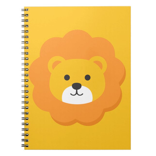 Carnet Art pour l'anniversaire des enfants au lion (Devant)