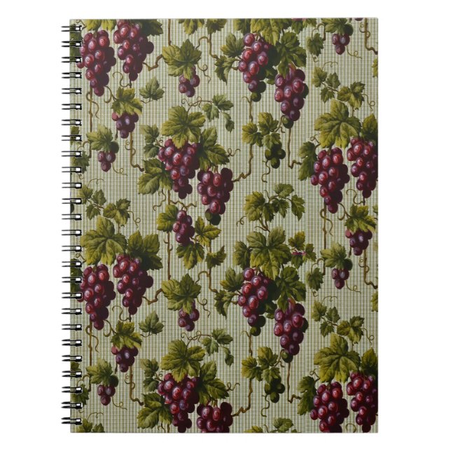 Carnet Art rustique de vigne de pays français de vignoble (Devant)