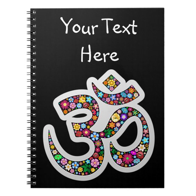 Carnet Art symbolique floral Namaste (Devant)