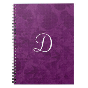 Carnet Article pourpre de cadeau de monogramme de motif