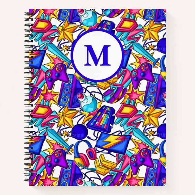 Carnet Articles de jeu pour enfants à motif monogrammé de (Devant)