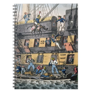 Carnet Artillerie de vol ou une marine de cheval (engravi