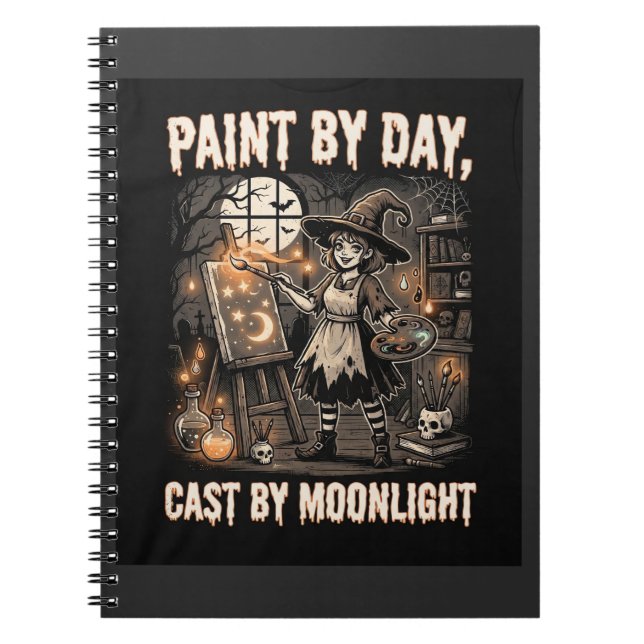 Carnet Artiste de Halloween Sorcière Magie (Devant)