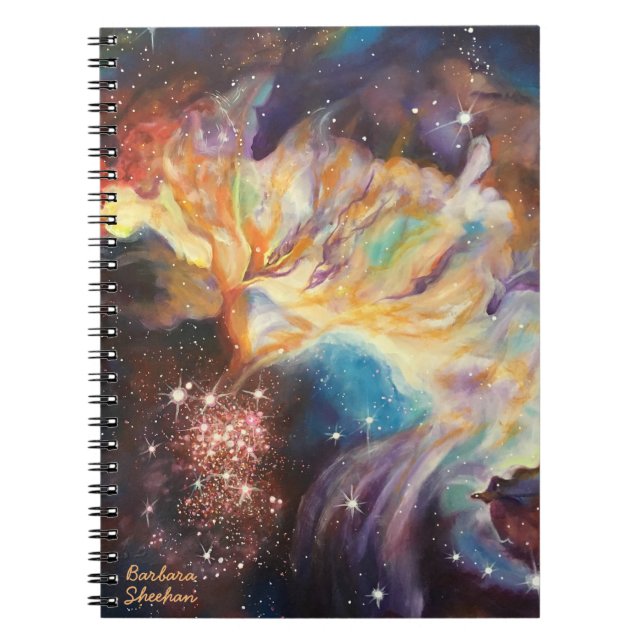 Carnet Artiste de nébuleuse de galaxie de Barbara Sheehan (Devant)