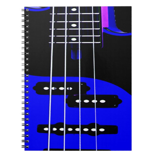 Carnet Artistic Guitar Blue and Black (Devant)