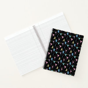 Carnet Arts Martiaux Karaté Abstrait Étoiles Paillettes