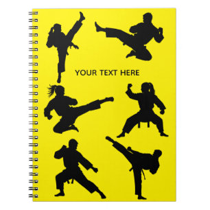 Carnet Arts martiaux personnalisés karaté Taekwondo Comba
