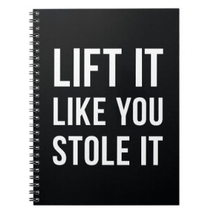 Carnet Ascenseur de citation de gymnase d'haltérophilie