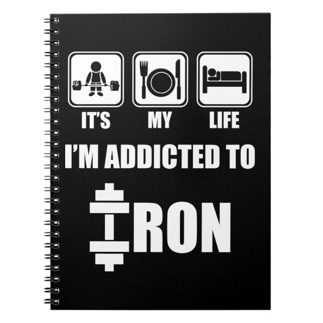 Carnet Ascenseur, Manger, Sommeil - Addictif Au Fer - Ent (Devant)