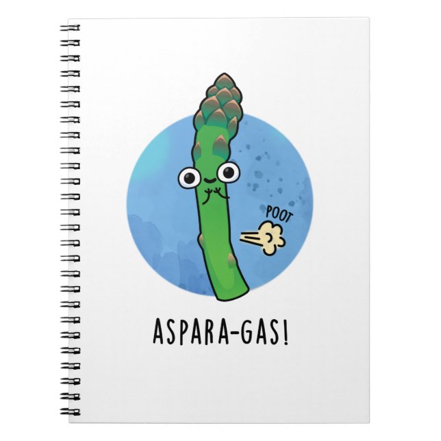 Carnet Aspara-gas Drôle Asperge Blague de légume (Devant)