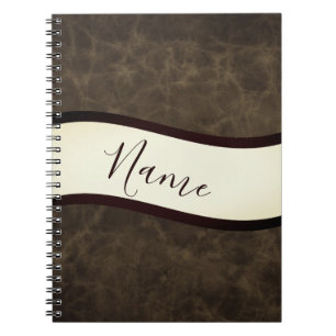 Carnet Aspect cuir brut personnalisé