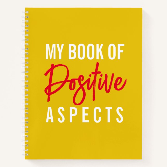 Carnet Aspects positifs Jaune Script Droit de l'attractio (Devant)