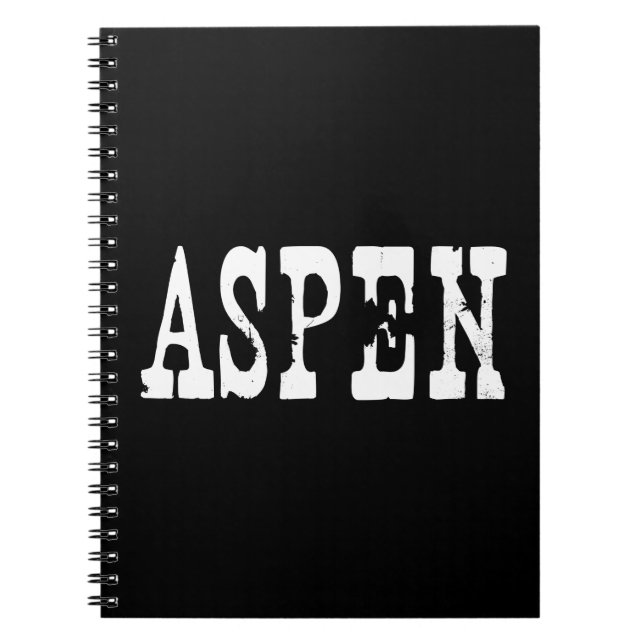 Carnet Aspen noir (Devant)
