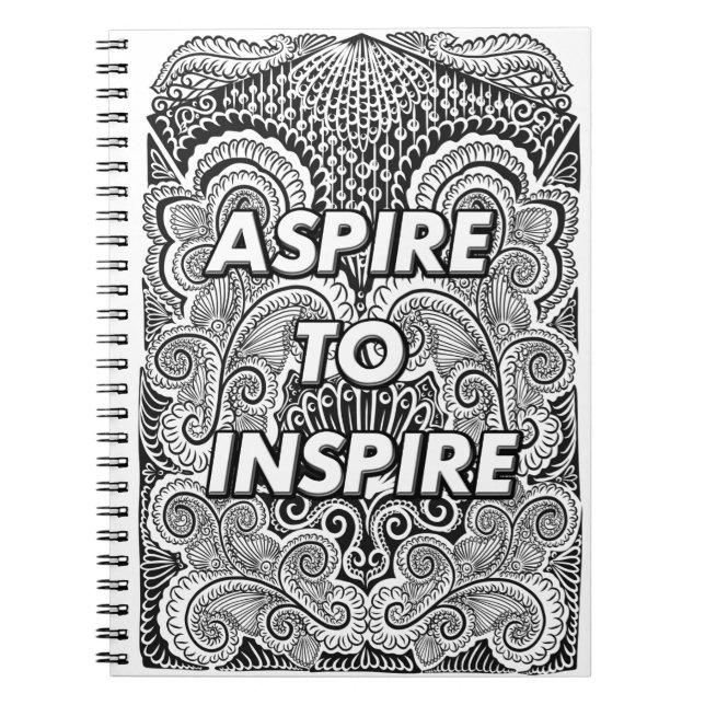 Carnet ASPIRE À INSPIRER - Devis de déclaration positive (Devant)