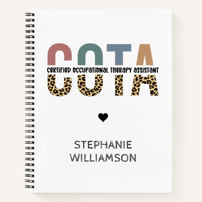 Carnet Assistant en ergothérapie certifié COTA (Devant)