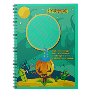 Carnet Assistant Halloween Jack o' Lantern Ajouter cadre