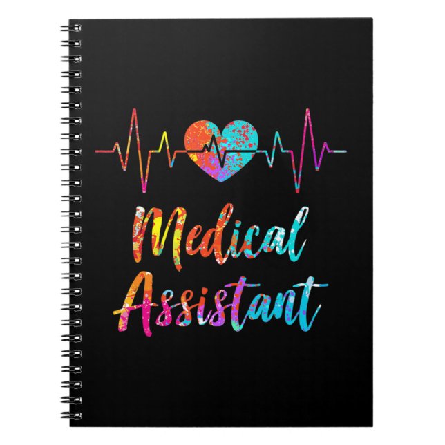 Carnet Assistant Médicale Heartbeat Nursing Hospital Hear (Devant)