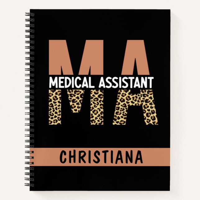 Carnet Assistant Médicale MA personnalisé Empreinte de lé (Devant)