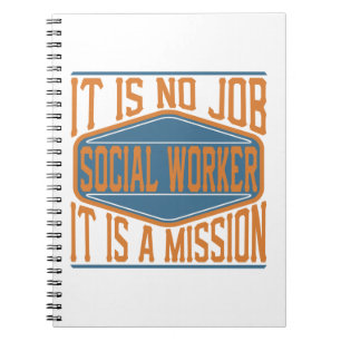 Carnet Assistant social - ce n'est aucun travail, il est
