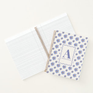 Carnet Aster Wildflower Floral Personnalisé