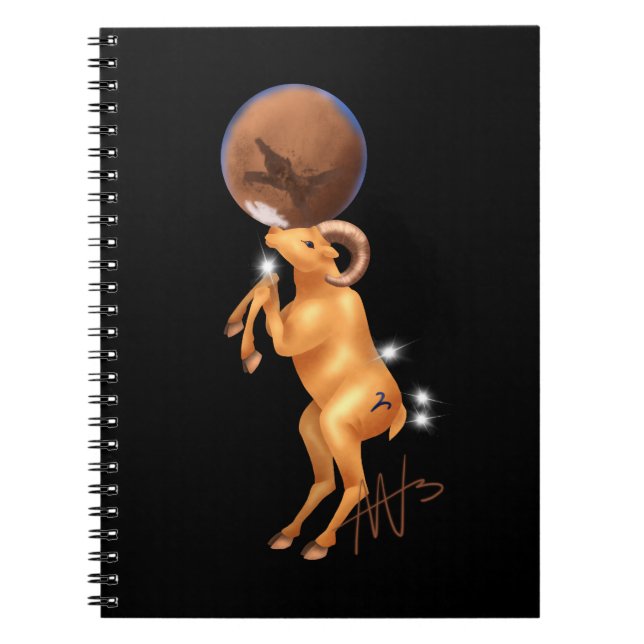 Carnet Astro Aries Mars Zodiac (Devant)