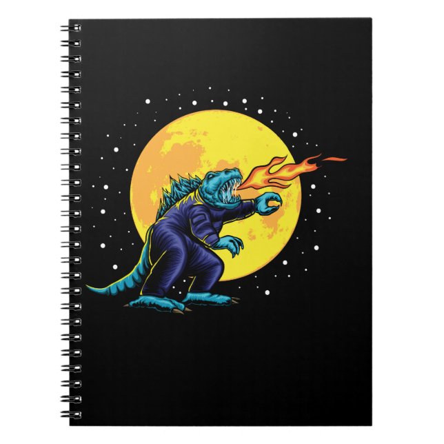 Carnet astro godzilla illustration avec design (Devant)