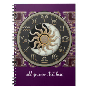 Carnet Astrologie Sun et conception de lune personnalisé