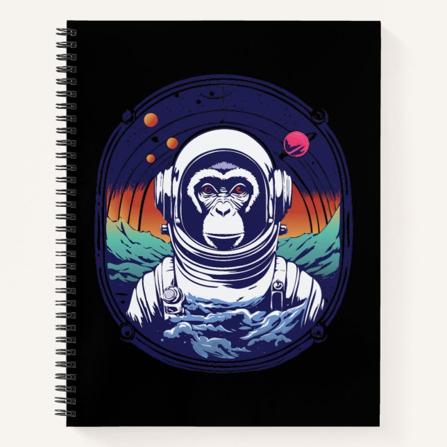 Carnet Astronaute du singe spatial (Devant)