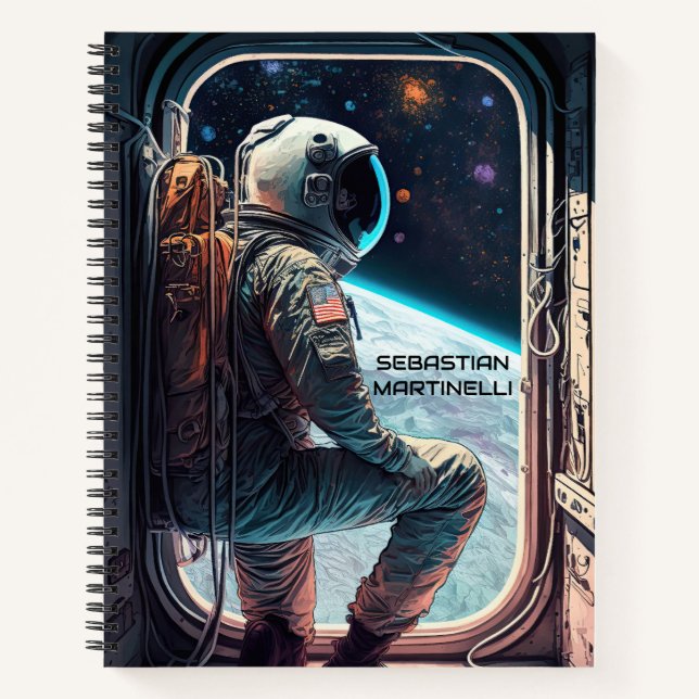 Carnet Astronaute Personnalisé  (Devant)
