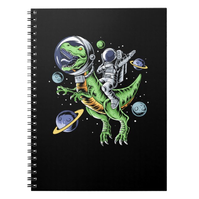 Carnet Astronaute - T-Rex Dinosaur Astro T-Rex Space (Devant)