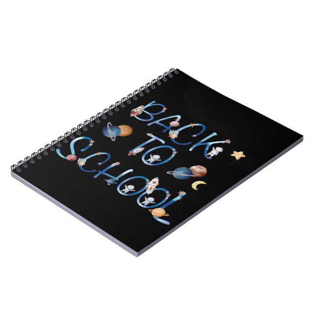 Carnet Astronauts Planets Space,back to school (Côté gauche)