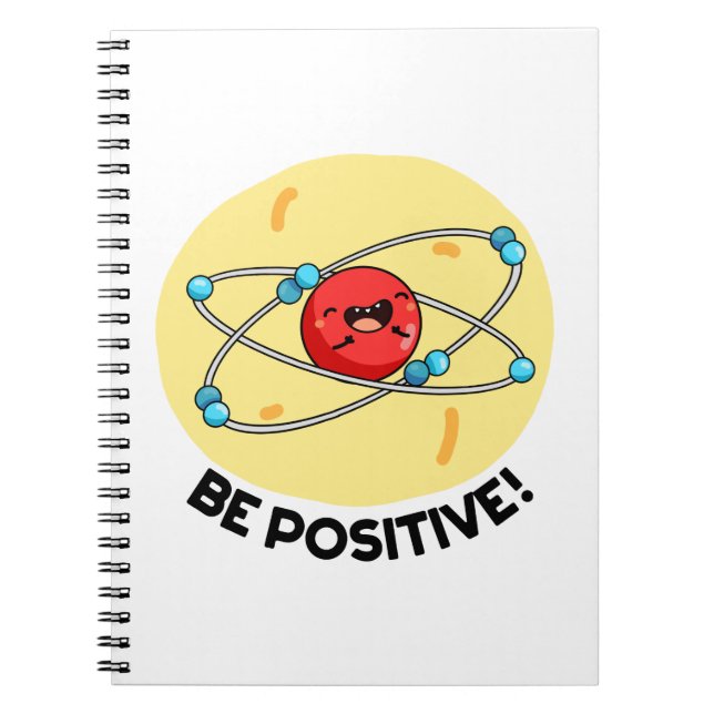 Carnet Atome de physique drôle et positif Pun  (Devant)