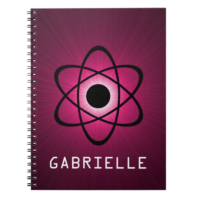 Carnet atomique Nerdy, rose (Devant)