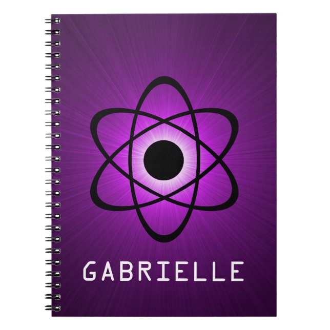 Carnet atomique Nerdy, violet (Devant)