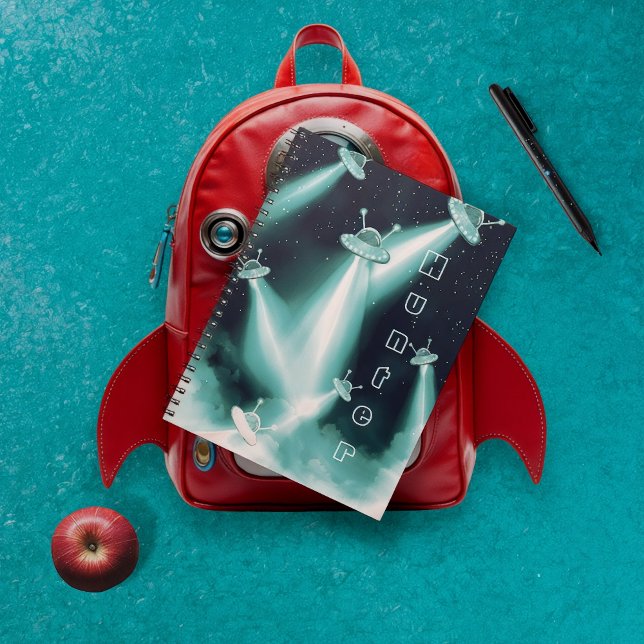 Carnet Attaque de l'OVNI sur Neptune - Sci-fi Space journ (Alien invasion notebook )