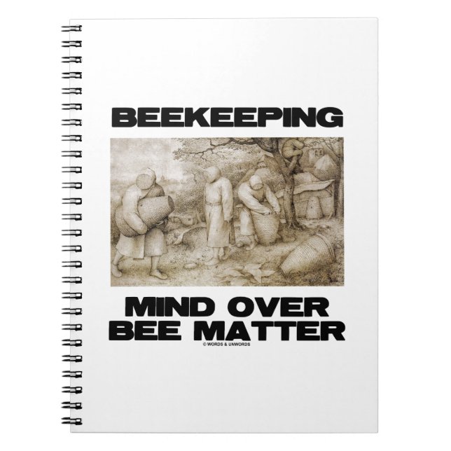 Carnet Attention apicole sur la matière abeille (Devant)