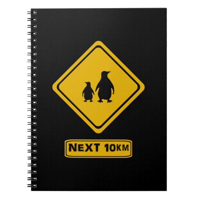Carnet attention aux pingouins (Devant)