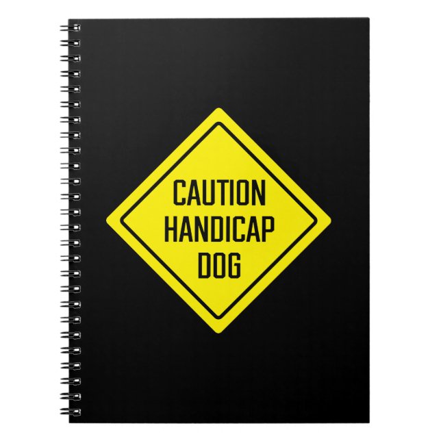 Carnet Attention chien Handicap | Panneau de triage | Car (Devant)