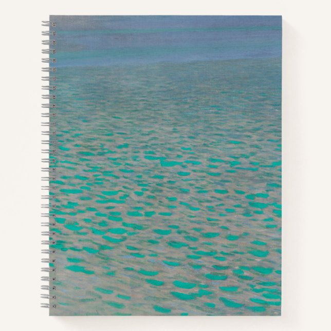 Carnet Attersee, peinture de paysage côtier, Gustav Klimt (Devant)