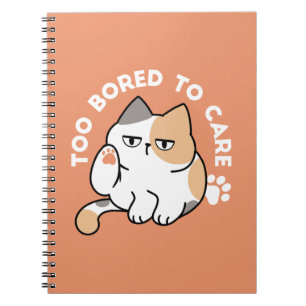 Carnet Attitude de Chat Paresseux – Trop Ennuyé pour S'en