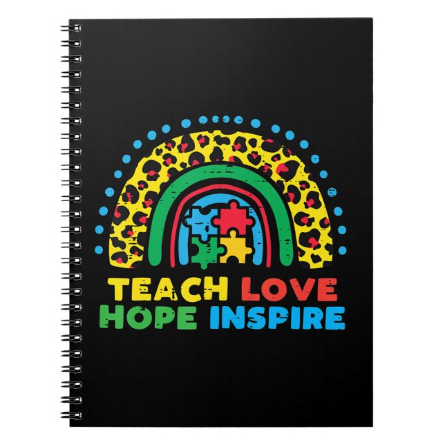 Carnet Attrapez ce mignon Teach Love Hope Inspire SPED T- (Devant)
