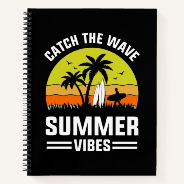 Carnet Attrapez la vague Vibes d'été-64193 (Devant)