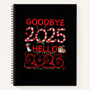 Carnet Au revoir 2025 Bonjour 2026 Joyeux Noël Bonne Anné