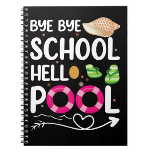 Carnet Au revoir école bonjour piscine dernier jour d'éco
