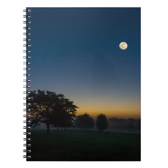 Carnet Aube d'été avec lune (Devant)